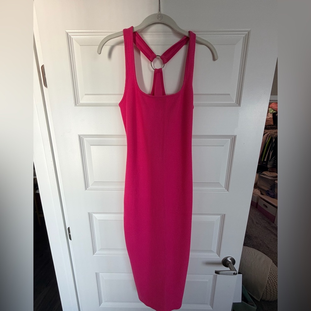 Scrunchy Knit MIDI  Dress